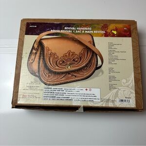 Tandy Leather Revival Handbag Kit | Western Tooled Floral Heirloom Purse DIY